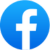 Facebook logo icon for social media connectivity.